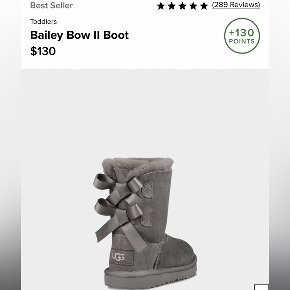 UGG Other - UGG Bailey Bow II Boot, toddlers size 11